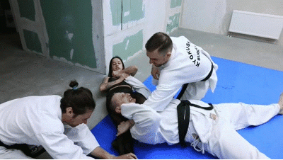 CrossFit doing fragile girl vs strong karate men CrossFit doing fragile girl vs strong karate men